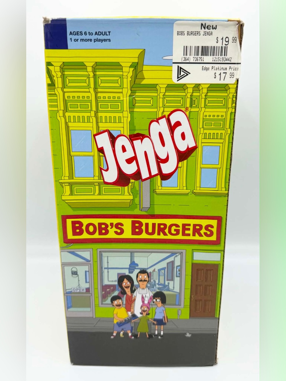 Jenga Bob's Burgers Edition Beat Jimmy Pesto's Score 2017 USAopoly RARE
